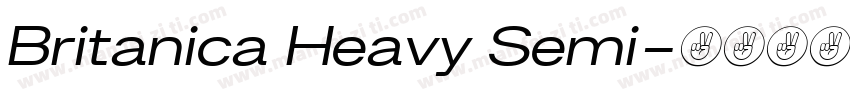 Britanica Heavy Semi字体转换